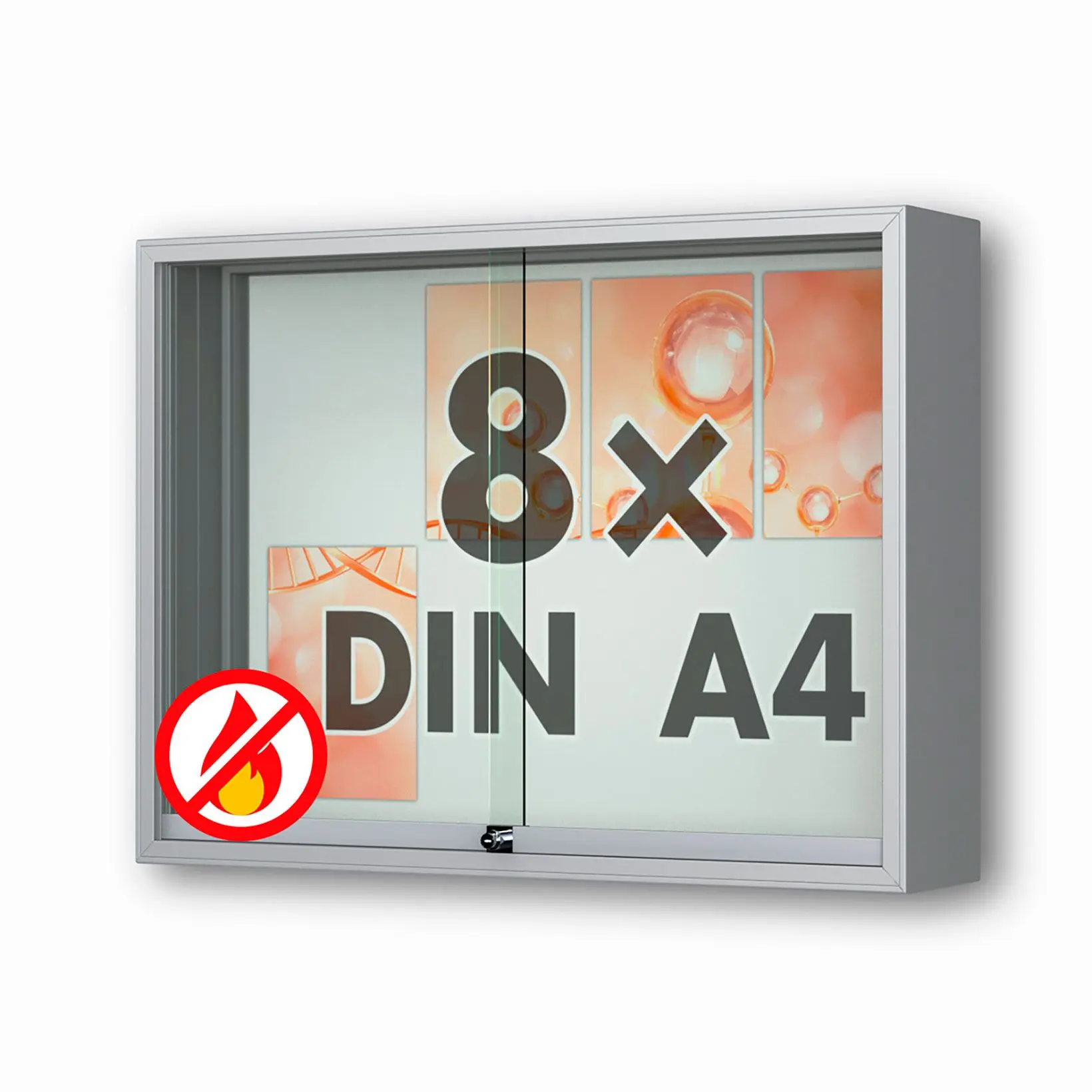 wandhalter, schilder, glastür, feuerzeichen, display